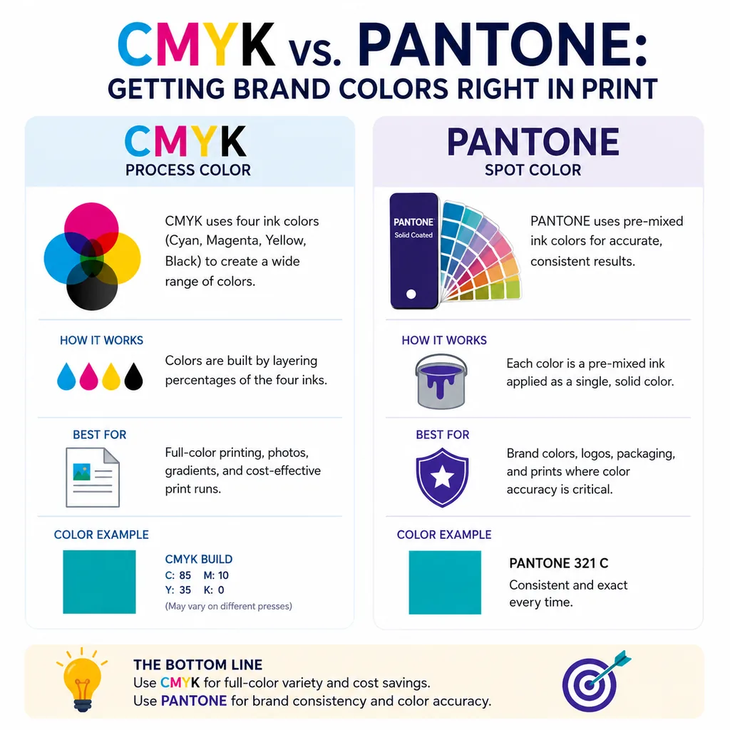 CMYK vs. Pantone: Getting Brand Colors Right in Print