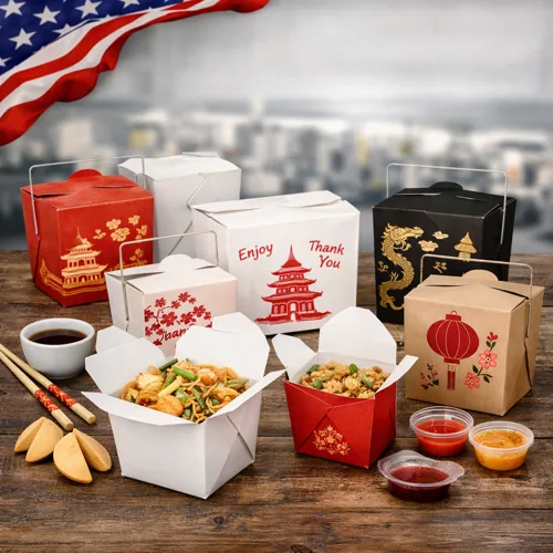 Custom Chinese Takeout Boxes in the USA: Sourcing From a US Manufacturer