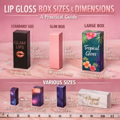 Lip Gloss Box Sizes & Dimensions: A Practical Guide