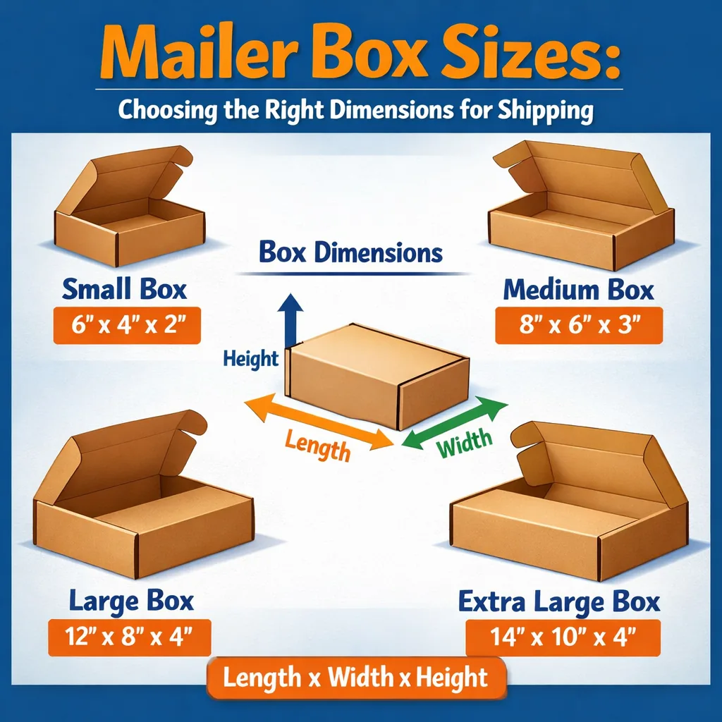 Mailer Box Sizes: Choosing the Right Dimensions for Shipping