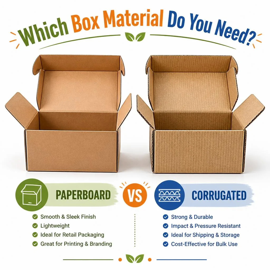 Paperboard vs. Corrugated: Which Box Material Do You Need?