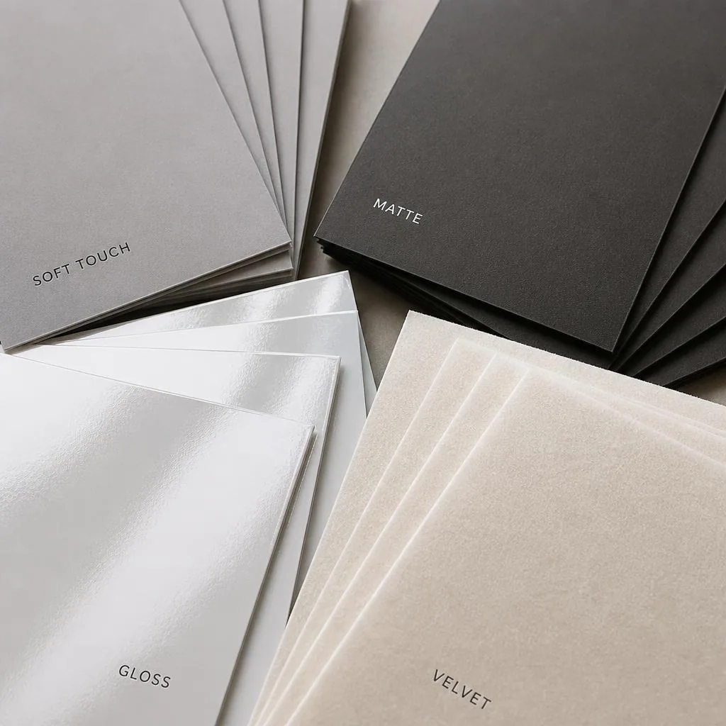 Soft-Touch & Lamination: Matte, Gloss and Velvet Finishes