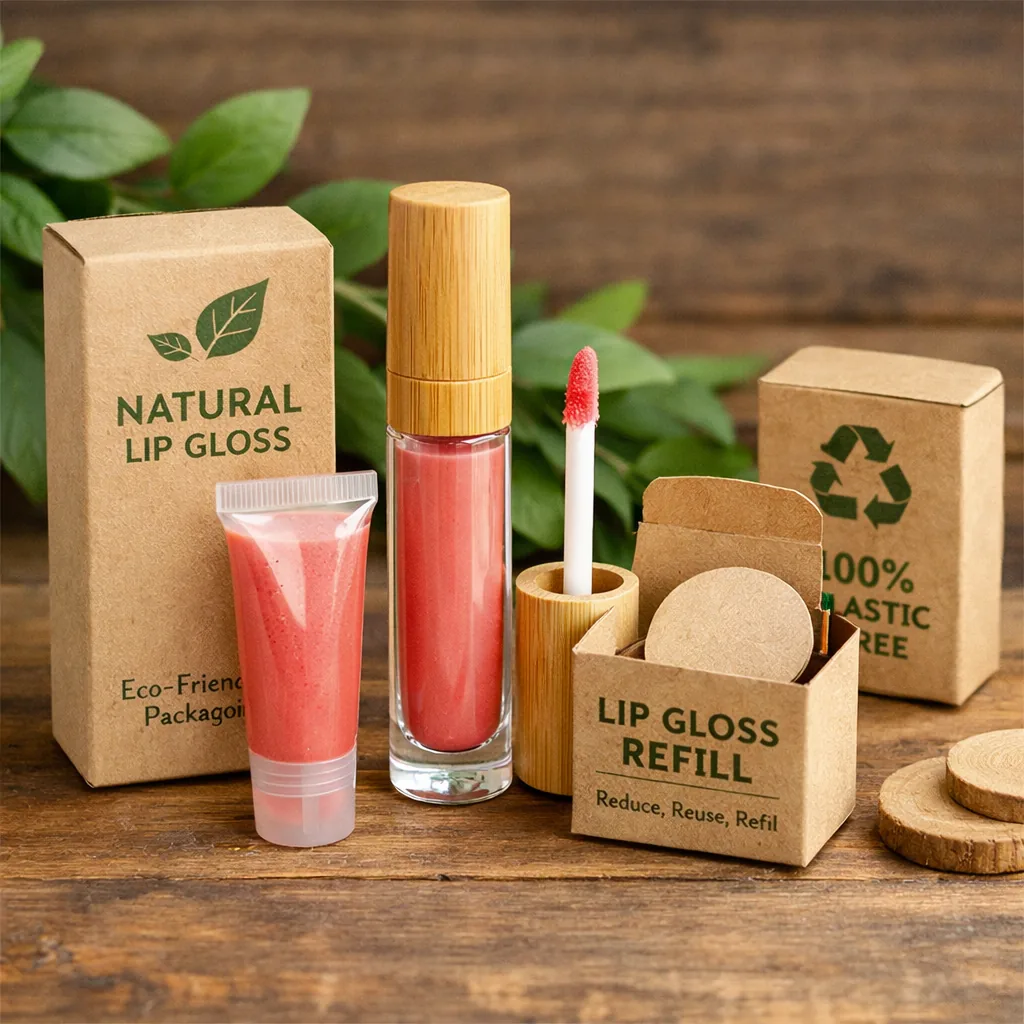 Sustainable Lip Gloss Packaging: Eco Boxes & Refills