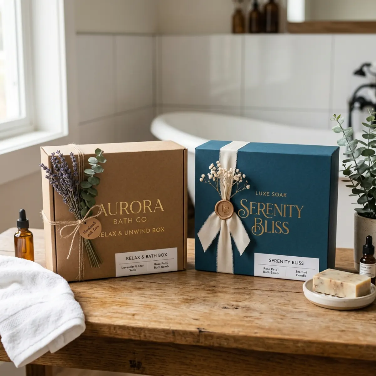 Custom printed bath bomb boxes with your logo