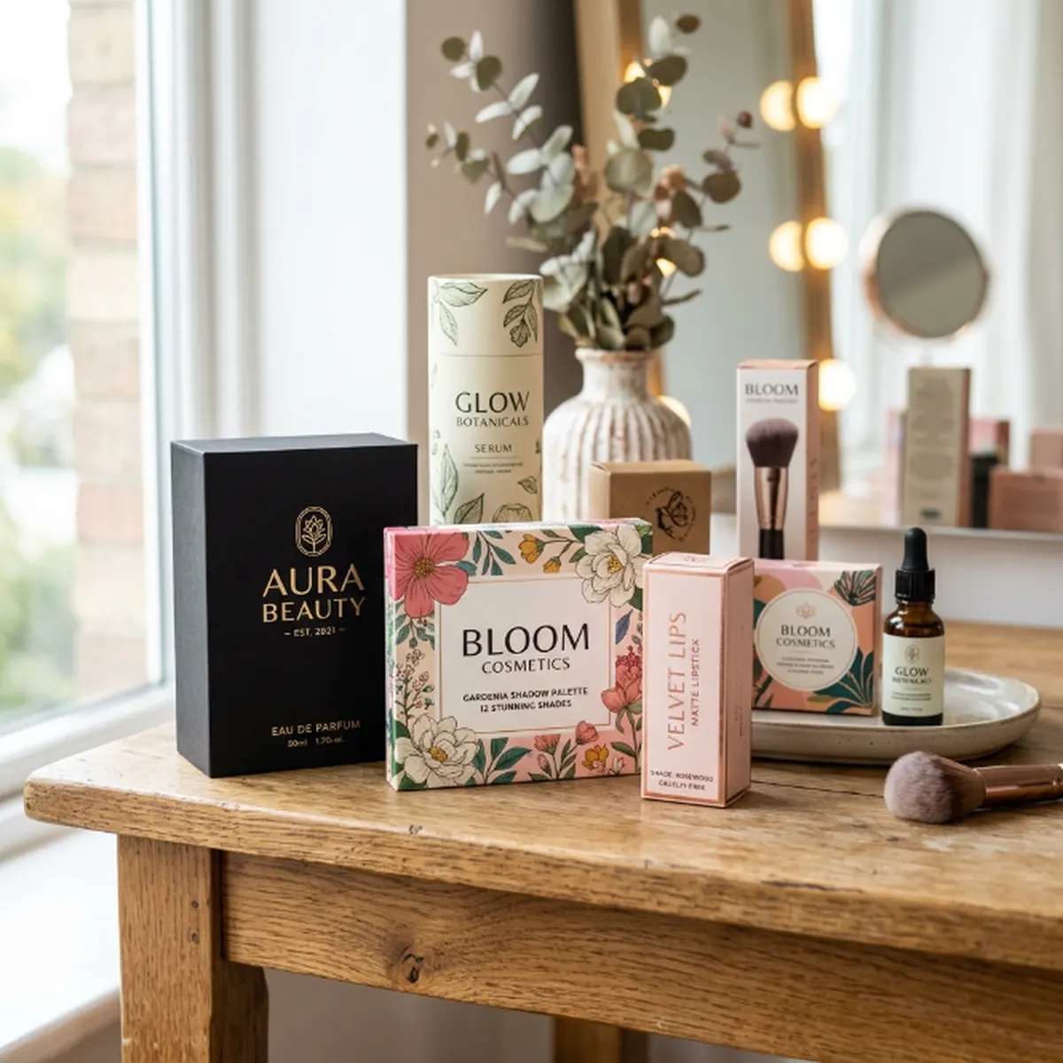Custom printed cosmetic boxes with your logo