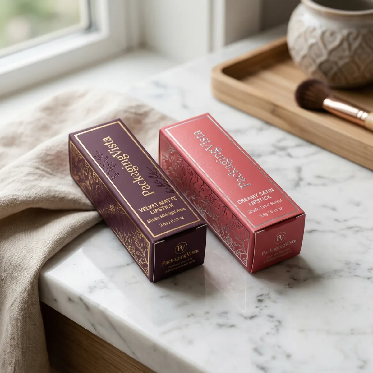 Custom printed lipstick boxes with your logo