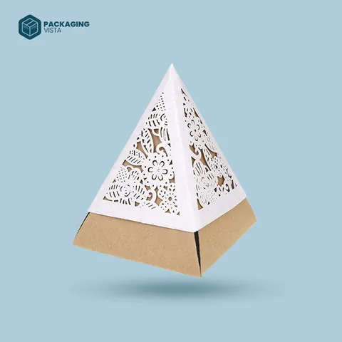 Custom printed pyramid boxes with your logo