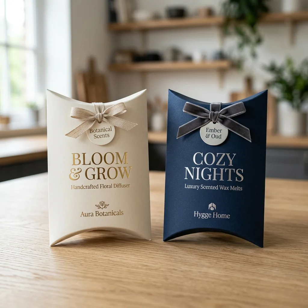 Custom printed pillow boxes with your logo