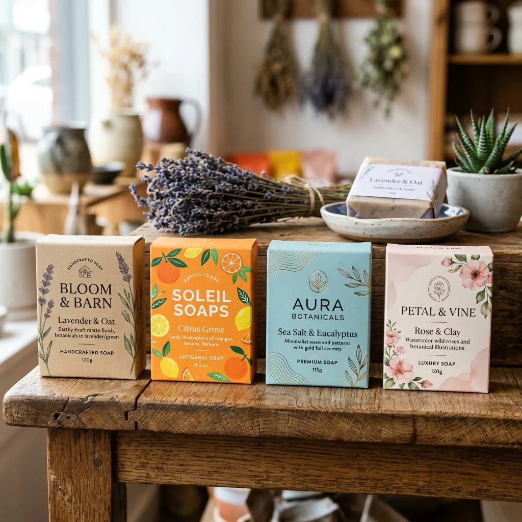 Custom printed soap boxes with your logo