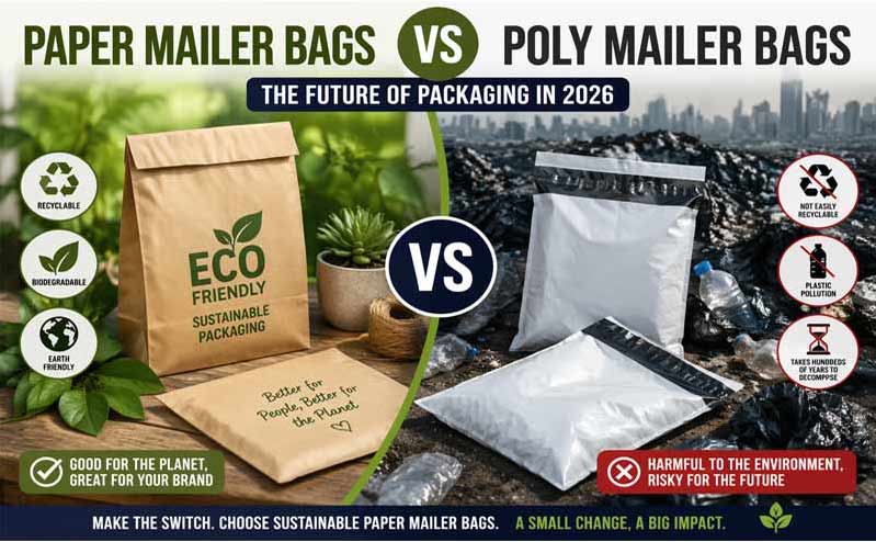 Paper Mailer Bags vs Poly Mailer Bags